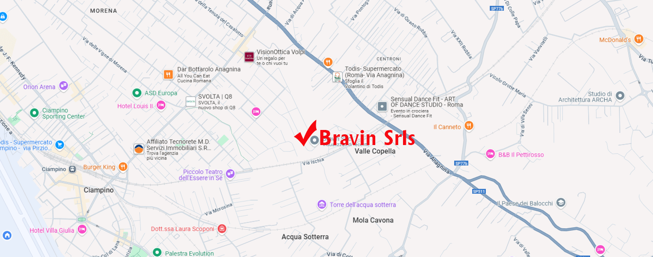 Piantina di come arrivare da noi